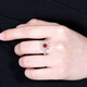 HEEKAIYI Pigeon Blood Ruby Ring Women's 18K Diamond Ring Luxury Chinese Valentine's Day Birthday Gift for Wife and Girlfriend <Lifetime Warranty> 0.58 carat 18k gold inlaid