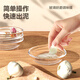 Onlycook glass garlic pounder garlic pounder manual garlic pounding garlic grinding jar household garlic pounding food supplement bowl garlic mortar glass garlic pounding machine - white with grinding dish