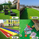 Jitu simulated lawn, artificial grass, awning, pet grass, silencer mat, silent air conditioner, outdoor unit, iron awning, roof balcony, 2cm extra dense, anti-aging, extra dense not to fall off slag