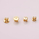DL 1998 Fat Donglai same style earring plugs to prevent ear falling out, anti-falling 18k gold earring plugs, super tight ear buckle, ear tugging, gold large size 1 pair