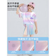 FIDQIOG女童夏季速干运动套装冰丝短袖网球羽毛球训练服 9889棉T恤+4352彩色 150 cm