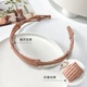 Jisenjia Korean retractable headband new style portable folding hairpin hairpin female summer invisible hair hole toothed headband folding hairband Korean powder