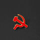 National Day communist red brooch Soviet retro metal sickle and hammer five-pointed star badge badge accessories brooch spare button
