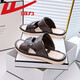 Huili Sandals Herren Sommer außerhalb von Tragen Fahrer, um atmungsaktive Sommer-Schlitten- und Verschleiß-resistente Gelegenheits-Strandsandalen für Männer zu fahren 3880-1 (braun) Größe 42 (Größe ist klein und empfohlen, eine größere Größe zu nehmen)