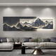 三栖虎背有靠山客厅装饰画轻奢沙发背景墙挂画感3d立体山水壁画 D-背有靠山 15042cm遥控灯画接电源220V+遥