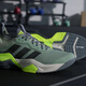 Adidas Roode Shoes Men's Shoes Осень Новые легкие амортизационные подборы всесторонних тренировочных кроссовок Lightning Bend JH6167/Серебряный серо -зеленый/черный лимон желтый 42 (260 мм)