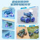 Children's amphibious remote control car tank boat can launch water spray automatic water gun gesture sensor car toy blue amphibious water cannon car without watch Sanden play for about 90 minutes