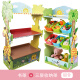 OUOETYTEAMSON FENDUOQI BABINA DE BEBENTES BARATA DE LABORACIÓN Niños Muebles Gabinete de almacenamiento Kindergarten Pink Jungle Adventure Silla de almacenamiento de 3 pisos TD-12799A