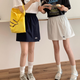 
2025 spring and summer new product Alo elastic waist wide-leg quick-drying fake two-piece women's shorts skirt and hip skirt Navy blue L (100-125Jin[Jin equals 0.5 kg])