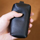 Master Lu Vegetable Tanned Cowe Key Pack de carle de voiture en cuir authentique Pack supérieur Couche de vache à la main Pack de clés faits à la main Embrayage Litchi Black