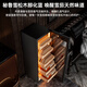 CIGARLOONG fingerprint lock cigar cabinet constant temperature and humidity cedar wood shelf water ion removal ammonia alcohol care compressor frequency conversion intelligent WIFI monitoring moisturizing cigar cabinet constant temperature and humidity control cigar cabinet 95 138C black ammonia purification + WiFi + fingerprint lock
