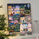 He Jiagong galison winter light Christmas digital oil painting DIY fill coloring hand-painted acrylic oil painting decorative hanging painting qx15841 60*70cm thick solid wood inner frame + decorative outer frame