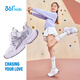 361 Kinderschuhe für Mädchen -Sneaker 2025 Herbst Millennial Style Polishing High Elastic Spleißen Retro lässige Schuhe Purple 38