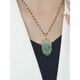 Pang Donglai Quality Golden Branch Jade Leaf Pendant Retro Retro Ожерелье 2025 Новая легкая роскошная ниша нефрита -свитер сети женский большой золотой ветвь нефритовый подвесной ожерелье нефритового листа листья