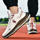 Paul Camel Zapatos para hombres para el verano Aprendible Shops Sports Sports Absorción de choque Light Rebound Runing Ejercicio Moda Togging Shoes Maroon-Qz6227 41