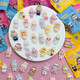 Labubu Labu mini blind box around trendy cartoon blind bag children's small gift luminous ornament toys [random 20 packs] Luminous Rabu Blind Bag