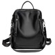 Känguru (Känguru) Echter Leder-Rucksack für Frauen 2024 Neue koreanische Version Vielseitige und modische weiche Lederbeutel Großkapazität Cowhide Dual-Purple Rucksack Trendy Khaki