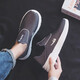 Huili senior shoes men's shoes comfortable middle-aged and elderly casual shoes dad shoes breathable mother shoes KGH1477 black gray 43