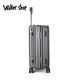 Walker Shop suitcase aluminum alloy trolley travel code box universal wheel suitcase anti-fall large capacity lightweight silent box dark gray 24 inches