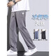 GY goldlion summer thin Tennis imitation jeans for men loose straight casual wide-leg pants for men ice silk trendy brand 1049 gray M