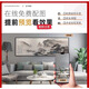 Shunjixiangli hand-painted oil painting high-end living room triptych painting Dafencun abstract sofa background wall hanging painting modern simple flowers JD16751 brocade flower cluster 35*50 left and right 70*50 pure hand-painted oil painting + aluminum alloy black frame
