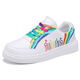 Zapatos para hombres 2025 Nuevo cuero para mujeres Top de moda liviana zapatos casuales zapatos pareja zapatos deportivos gran tamaño jj826 blanco y verde 37