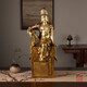 La statue en bronze du maître de bronze Guanyin Bodhisattva Statues du Bouddha pour les dieux de la maison Dieux du salon Décoration Décoration du bureau Artisanat Art Statue Ornements 2691 Heart Sutra Guanyin [Ancient Tea Bronze Color Cut Gold]