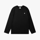 Ziweiqi trendy brand men's long-sleeved cotton spring and autumn base shirt heavy top Japanese cotton shirt white loose letters white cotton long-sleeved - 1365 S [Suggested 90-115Jin [Jin equals 0.5 kg]]
