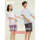 
Hengyuanxiang couple pure cotton pajamas for women short-sleeved shorts cool summer thin style men can wear home clothes suit men's style 16751 M