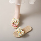 Hausschuhe für Frauen 2025 Neue Sommer im Freien im Freien modische Nische Super heiße Sandalen Fairy Style Rock Sandalen Aprikose gelb 40-41 empfohlen, eine größere Größe zu nehmen