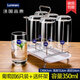 Eyu Glass Tasse Haushaltswasser Tasse Tee Tasse Juice Tasse Milch Tasse Trinkwasser Tasse Getränk Tasse 6 Set 6 Stück 200 ml kurz 13791 Standard