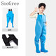 SooGree sea suit children's wading pants fishing clothing waders play sand water suit one-piece rain boots and rain pants one-piece catch fish