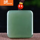 DRJEFUN Odd-Free Brand Hetian Jade Pendant, Line Carved Artistic Landscape Jade Pillar, Jade Necklace, Four Smoke Gray M9227z