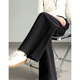 Demana [Sauveur à pattes] Automne Oxygène Panton de coton pur taille élastique Cachette de chair de couleur Petit tempérament Pantalon décontracté pour femmes