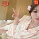LangSha silk pajamas for women in summer thin sweet lace peach short-sleeved trousers three-piece set for outdoor home clothing set YX9905 short-sleeved trousers M (recommended 75-95Jin [Jin equals 0.5 kg])