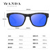 Las nuevas gafas de sol polarizadas para hombres de Ben, estilo deportivo informal europeo y estadounidense de Ben, gafas de sol de agujeros transpirables, centro comercial, el mismo estilo, pintura elástica de pintura transparente C679-P13 53-20-145