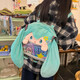 Hatsune Miku Schmerzbeutel Peripheral Plüsch Miku Cartoon 2024 Rucksackkonzert -Rucksack JK Uniform 2D Schmerzbeutel (keine Innenausstattung