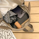
Japanese ins cute puppy schoolbag female high school student Korean version simple casual and versatile college student campus backpack khaki single bag without pendant