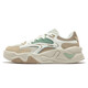 361 Chaussures pour femmes, semelles épaisses Chaussures blanches, chaussures de haut bas pour femmes, Nouvelle maille en maille légère de sports élastiques doux chaussures décontractées 6621 Feather blanc / abricot marron 6621 40