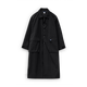 Madden Workwear British Style Balmakken Windbreaker Men's Mid-Length Black Commuting Coat Men's Autumn Coat Thin Black XL