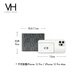 Vanessa Hogan VH Men's Menship Wallet Portable и Practical Daily Daily Short Sage Bear Box Skellet Multi-Card Bag Back Black (подарочная коробка)