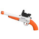 Children's toy double-barreled soft bullet gun holographic aiming S686 short-barreled sprayer orange and white