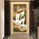 Huilide's Liushuicai's entrance hall decorative painting with lights for living room landscape paintings hanging paintings corridors and corridors murals simple and modern Liushuicai's A model 60*120 LED light painting (intelligent direct insertion + remote control) 3524