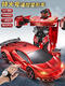 Reciba la deformación de gestos de gato Deformación de control remoto Car Cargando el auto de las cuatro ruedas Racing Car King Kong Boy Children's Súper Gran Gran Toy Car Optimus Prime 5-Send Arma Remote Control + Sense + Voice Control + cuatro juegos eléctricos para 180 minutos + Súper Gran Gran Tamaño + Lifeong Lifeong Lifeong Lifeong Lifeong Lifeong Life