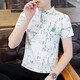 UNI QLO 2025 new summer half-sleeved men's short-sleeved polo shirt T-shirt trend F9215 black M