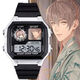 Nombre de código Yuan Furong Liu Bian Yuan Ji Zuoci Ratio de reloj Electronic School Escuela Primaria Regalo con despertador Silent Luminoso Luminoso Men and Women [Fashion Silver Black] -D3271 Reloj electrónico [Movimiento importado + Long Long Standby] Regalo de regalo