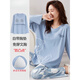 
Modal pajamas for women in spring and autumn pure cotton long sleeves with chest pads 2025 new style for outdoor wear home clothing set MG6628 2XL