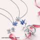 PANDORA Sparkling Flower Specimen Pendant Necklace Bright Simple Birthday Gift for Girlfriend 392387C01 45CM