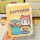 
IGNB new cute cub jelly sticker Kapibala quiet creative material girl cut toy handmade sticker Jelly version quiet book [street corner + hot spring]