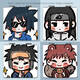 
Anime Naruto Sasuke Iara Uchiha Itachi Portable Small Mirror Student Portable Makeup Mirror Double-sided Folding Naruto YA16868